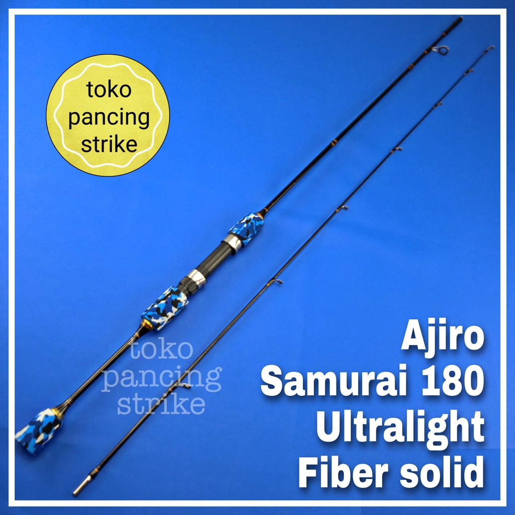 joran ul ultralight fiber solid ajiro samurai 180 cm grosir