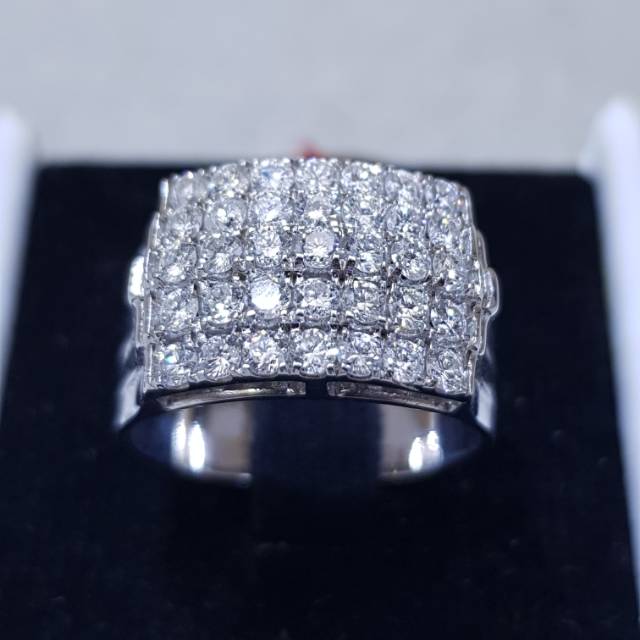Cincin emas berlian eropa asli 100% natural