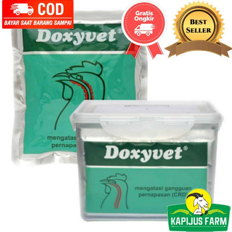 Doxyvet 50 gram Obat Ayam Gangguan Pernafasan (CRD) / Obat Ngorok Ayam