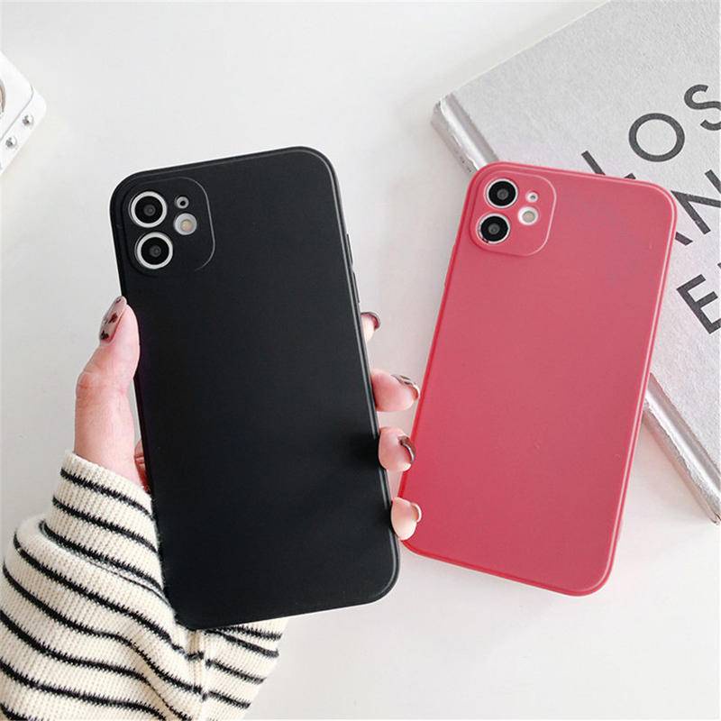 Soft Case Silikon TPU Warna Permen Polos Cover iPhone 11 Pro MAX X XS MAX XR SE 2022 2020 6 6S 7 8 Plus