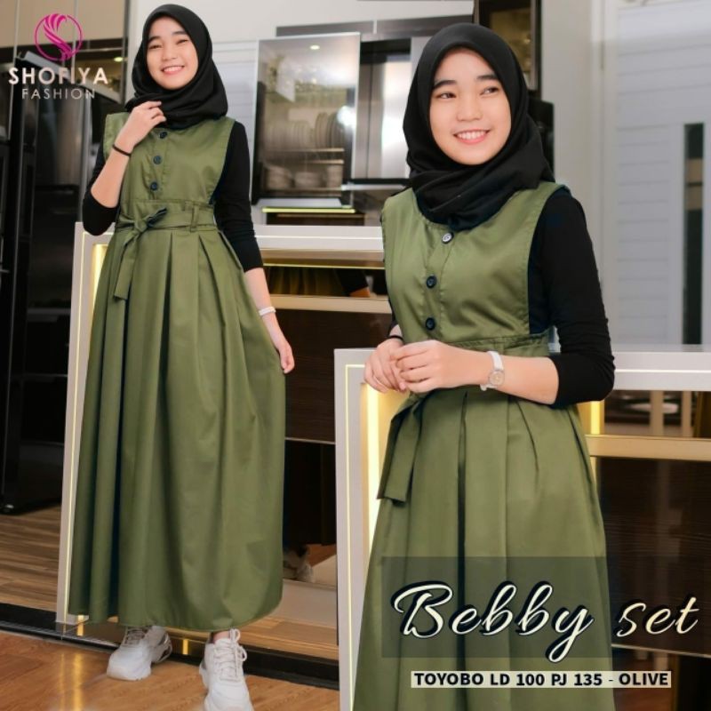 Bebby Set By:Sofiya/Gamis/Gamis Murah/Dress/Dress Muslim/Fashion Muslim Wanita