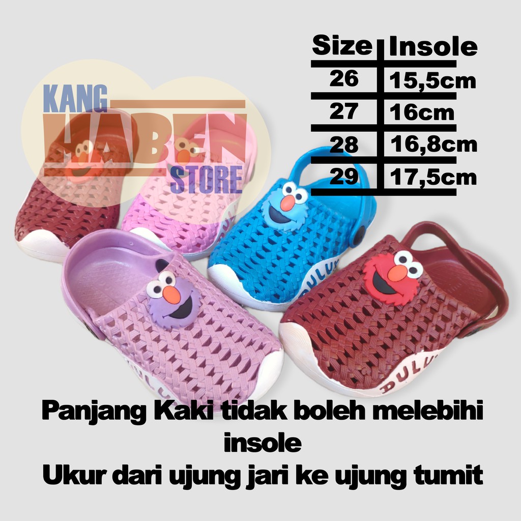 Sandal Bayi Anak Baim Cewek Bentuk Anyam Karakter elm0 Lentur Sendal Balita Perempuan CQ028