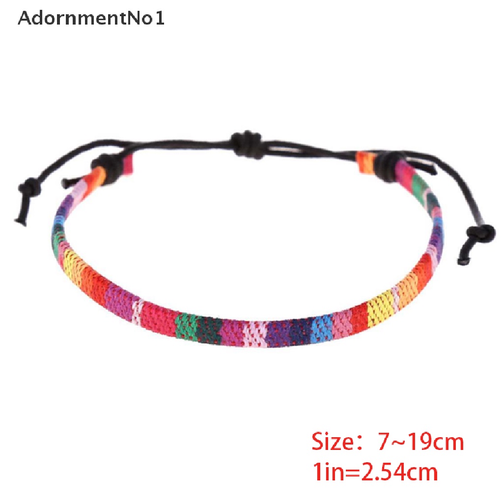 (AdornmentNo1) Gelang Rantai LGBT Gay Warna Pelangi Untuk Pasangan / Pria / Wanita Charms