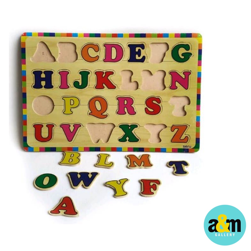 Puzzle Kayu Mainan Edukasi Pembelajaran Lengkap / Mainan Puzzle Kayu - A&amp;M