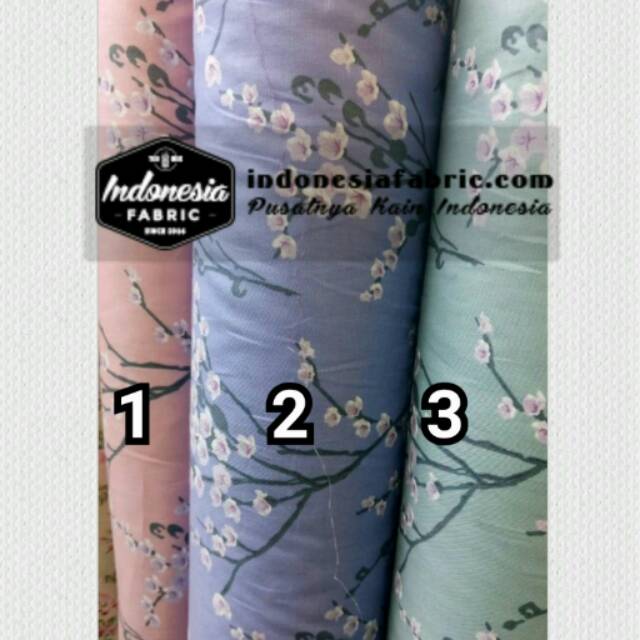 [Toko kain grosir] Kain Gamis Kain Katun Jepang ori Tokai motif Blossom