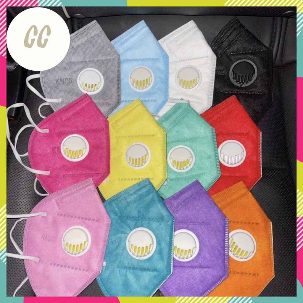 Masker KN95 Respirator 5ply KN95 Warna Respirator Masker KN 95 Medical Grade Anti Pengap - SATUAN