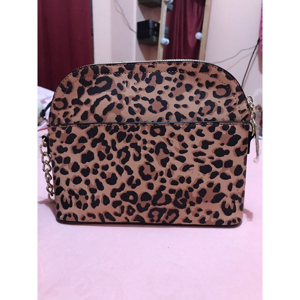 ORIGINAL Steve Madden BMaggie Leopard Animal Print Sling Bag Tas Selempang