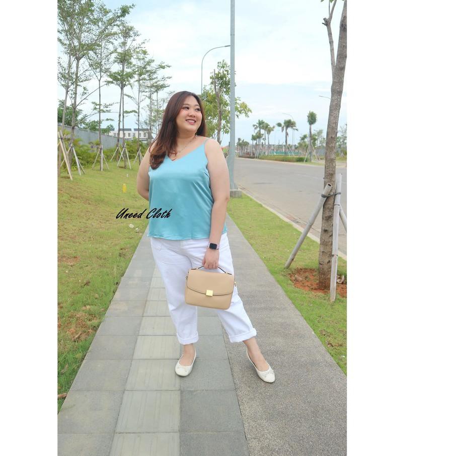 ❀ Uneed Cloth / TANKTOP WANITA POLOS / TENGTOP / TANKTOP JUMBO / TANGTOP / TANK TOP / SILK DENAND TA