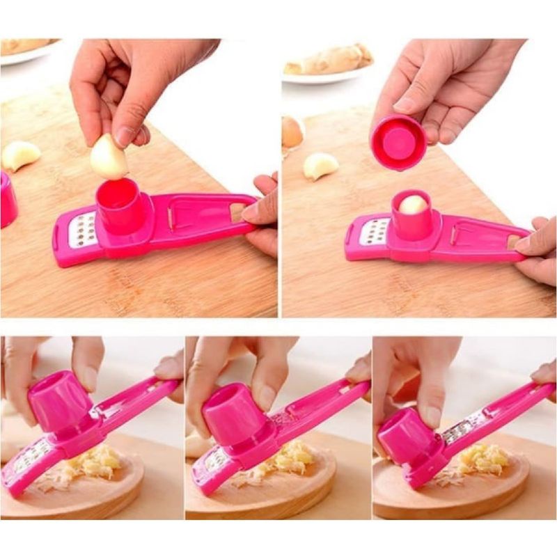 Parutan Pemotong Penghalus Bawang Putih Merah / Garlic Press Chopper