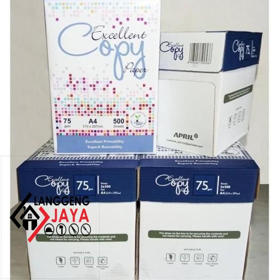 

1 Rim Kertas A4 75Gsm Excellent Copy Langgeng-