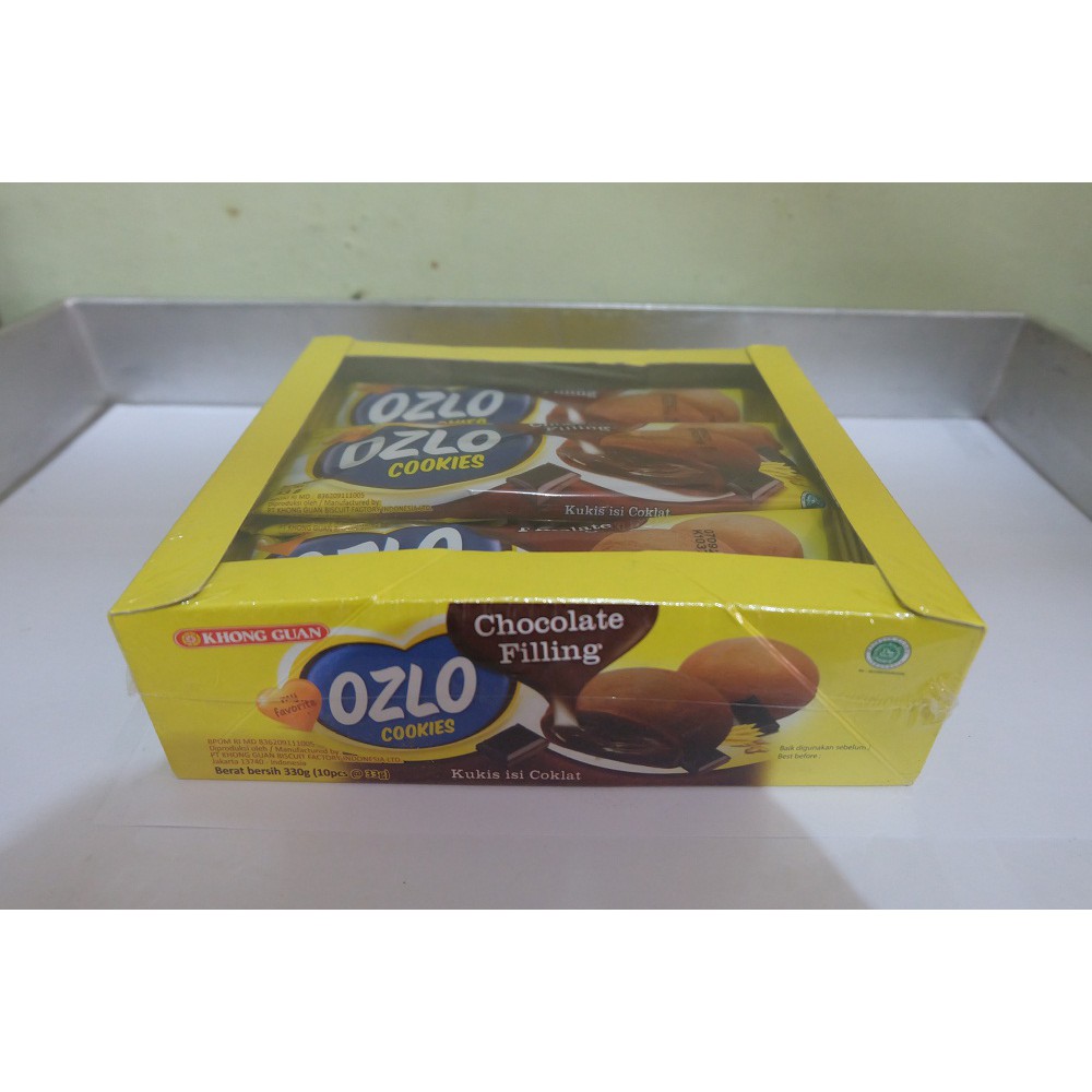 

OZLO COOKIES COKLAT FILLING 1 BOX ISI 10