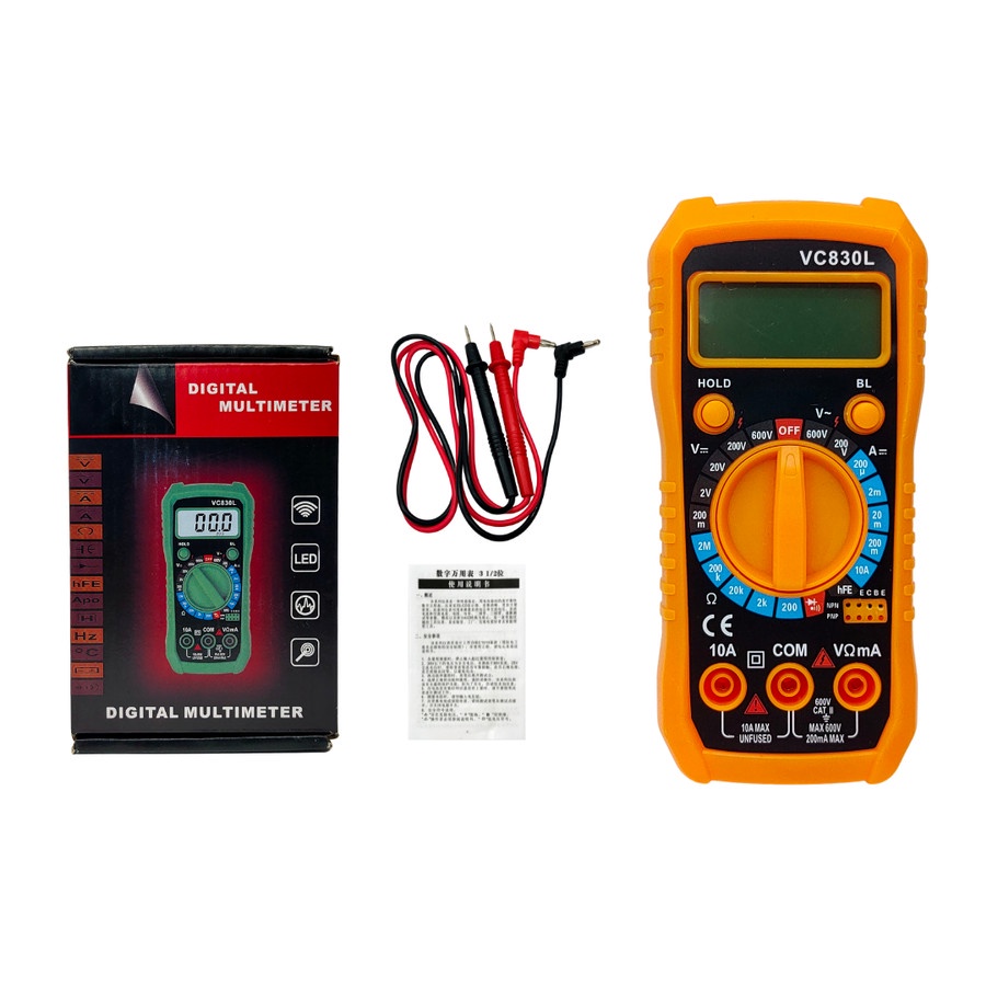 Multimeter Digital Ac Dc Voltage VC830L