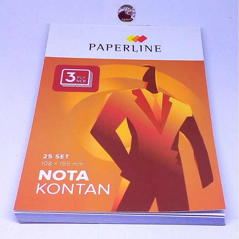 

[PCS] BUKU NOTA PAPERLINE NCR 3X25 KECIL K3*