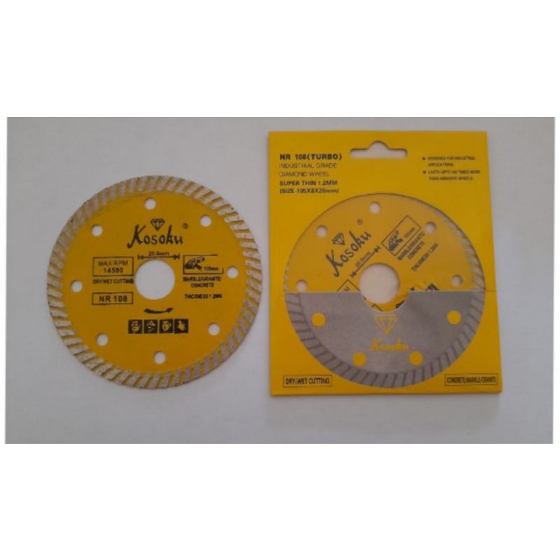 diamond wheel kosoku turbo thin nr108 - pisau potong keramik kosoku turbo