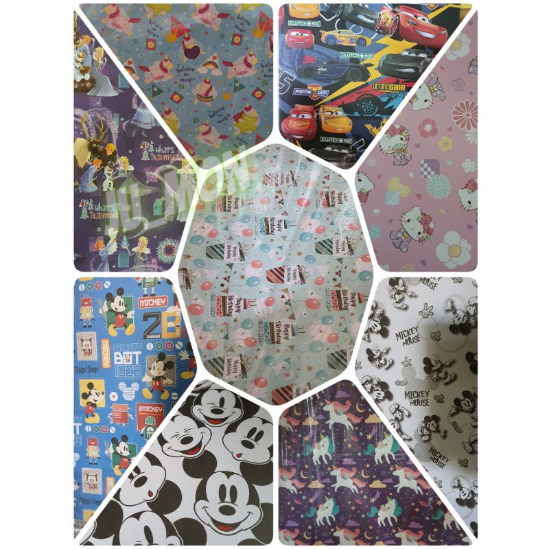 

Kertas Kado Fancy Karakter Sansan Wawa Eceran