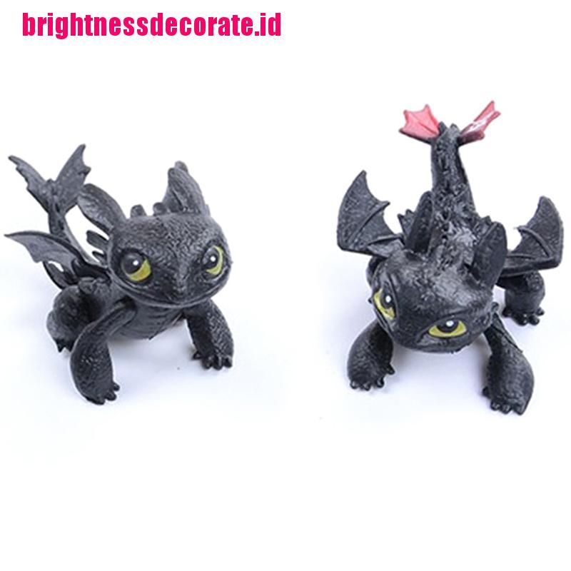 BrightID No Toothless Night Fury Dragon Family Animation Toys Doll Model Ornaments