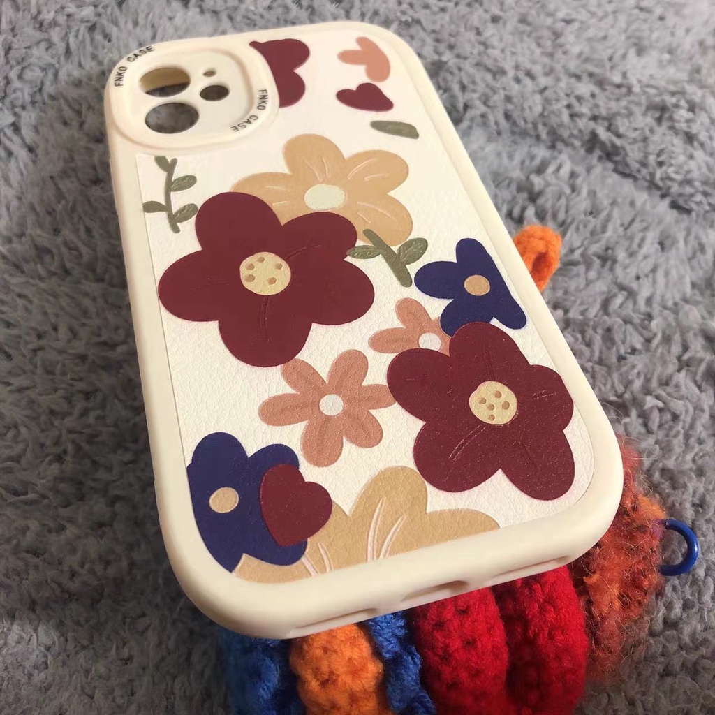 Casing Soft Case Tpu Motif Bunga Untuk iPhone 13 / 13pro / 13prm / 11 / 7Plus / 8Plus / Xr / XS / 13 / 12pro Max