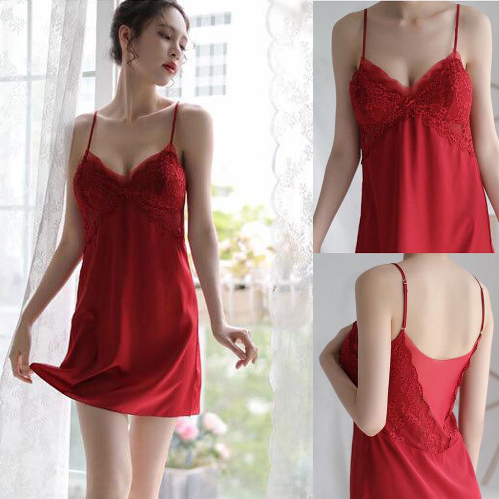 LD 86-90 Lingerie Jumbo Seksi Elegan Wanita Red Pink