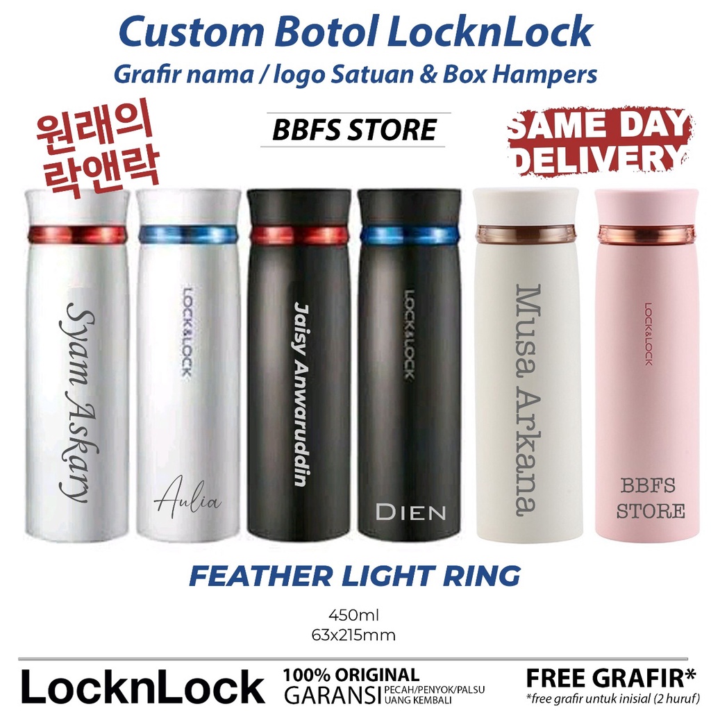 LOCK n LOCK tumbler Feather Light Ring Vacuum Tumbler 450ml LHC4131