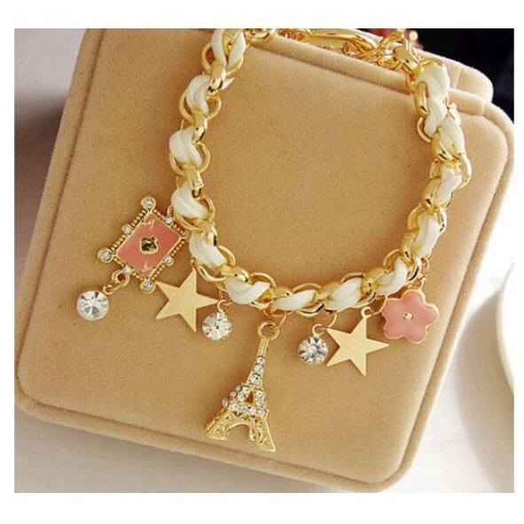 MORYMOSHI G18 Gelang Wanita Paris Fashion Aksesoris Korea