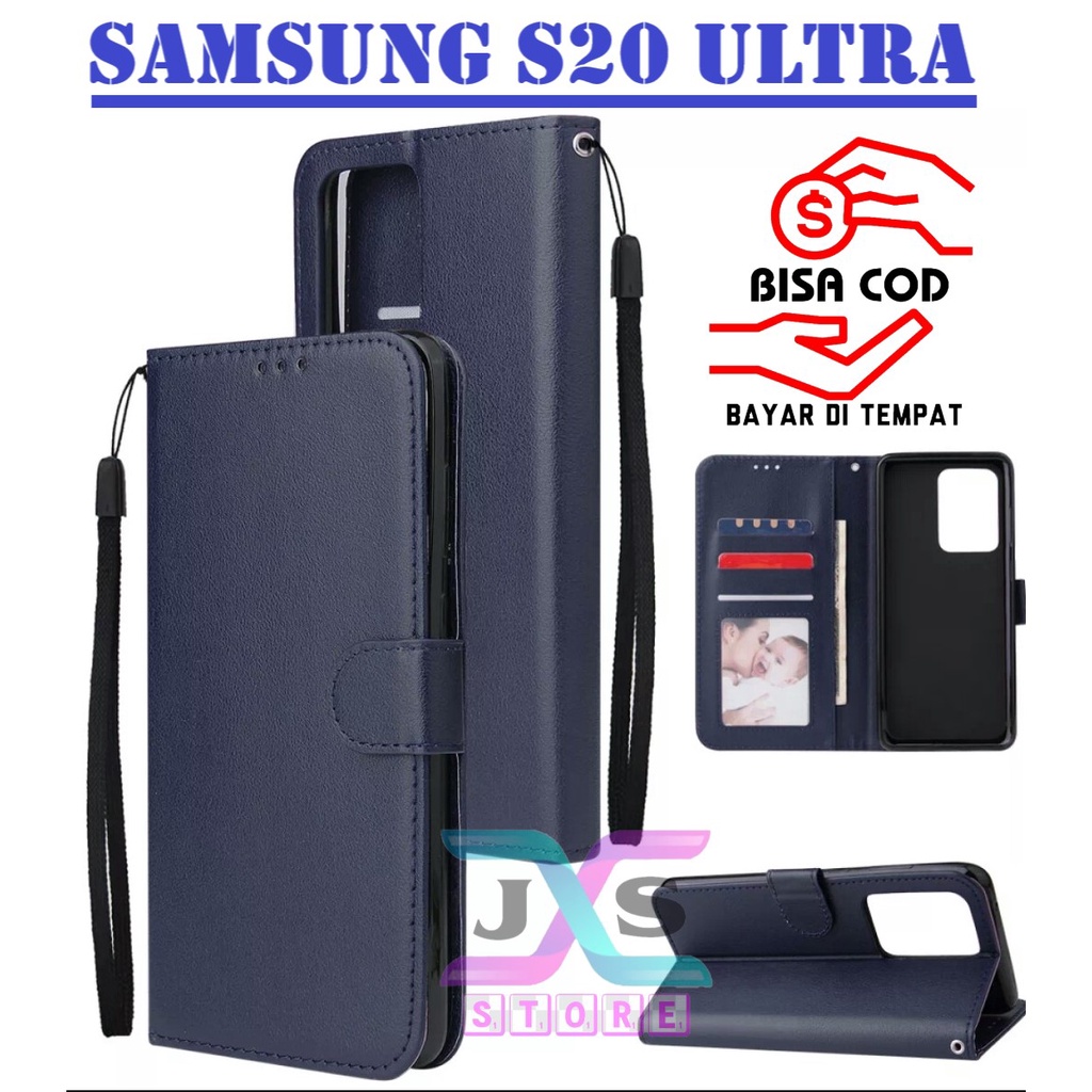 SARUNG BUKU HP UNTUK SAMSUNG S20 ULTRA / FLIP WALLET UNTUK SAMSUNG S20 ULTRA  / LEATHER CASE KULIT U