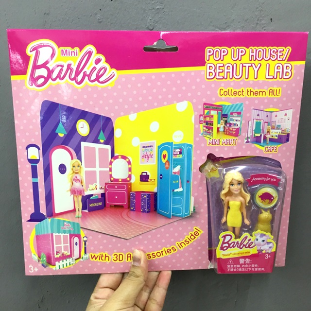 pop up barbie house