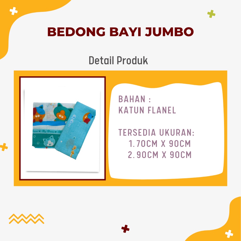 Bedong Bayi Newborn Jumbo Perlengkapan Bayi Baru Lahir