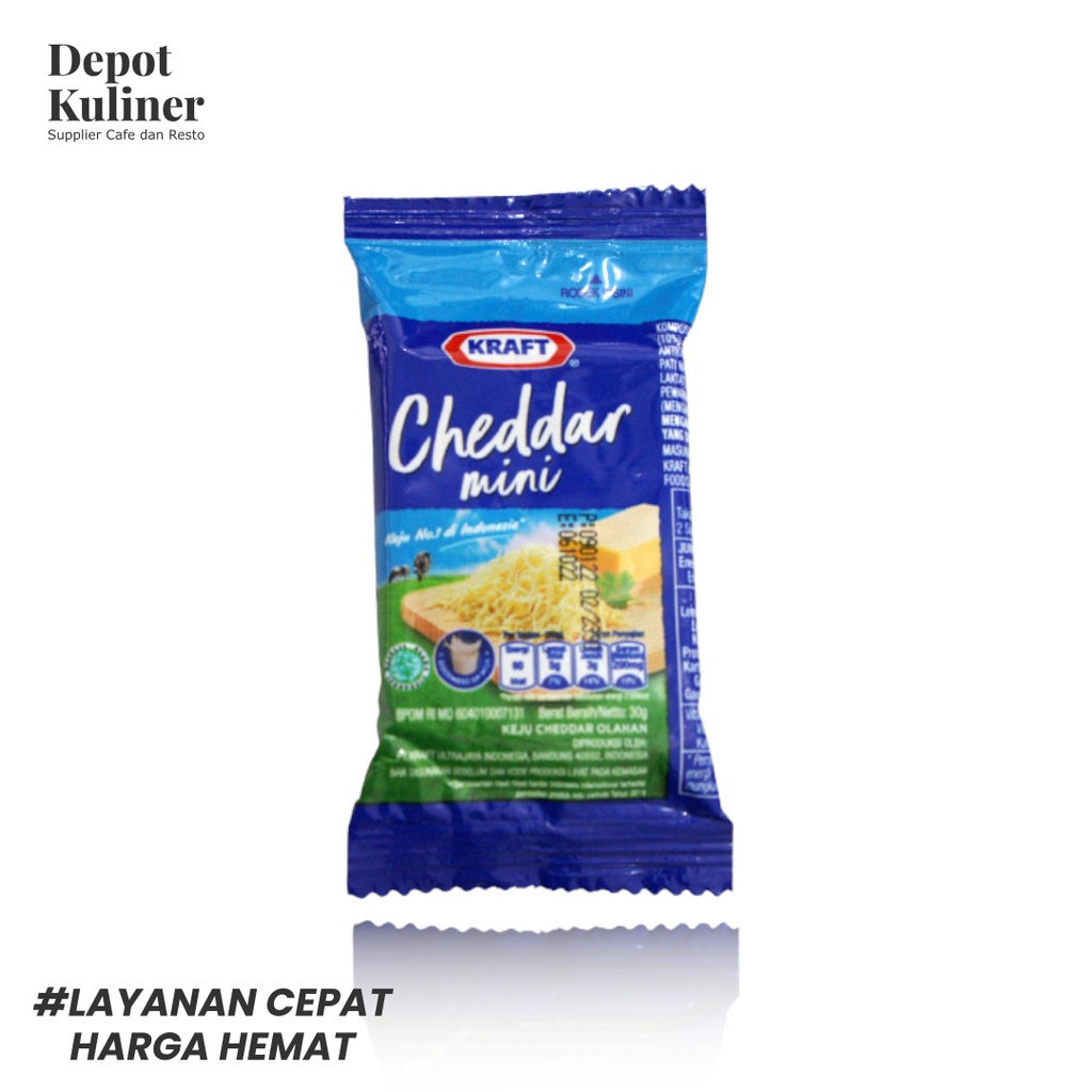 Keju Kraft Cheddar Mini 30GR Keju Olahan