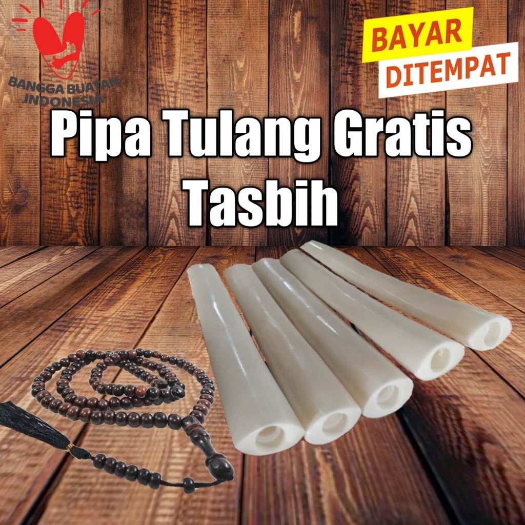 Pipa Once Tulang Sapi Original Rasa Gurih Dan Nikmat Gratis Tasbih Kayu