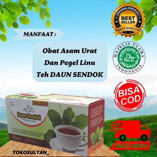 

OBAT Herbal PEGEL LINU dan NYERI SENDI Teh Daun Sendok Tazakka isi 20 kantung teh celup BPOM ORIGINAL