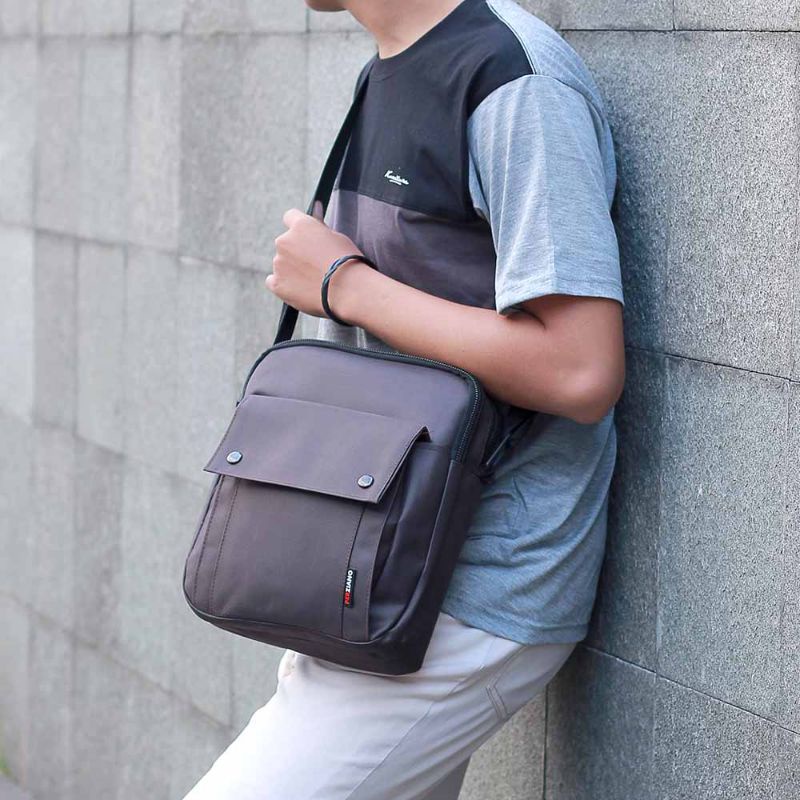 Bos - Sling Bag Salempang Tas Selempang Pria Desain Millenial Tourer Shoulder Bag