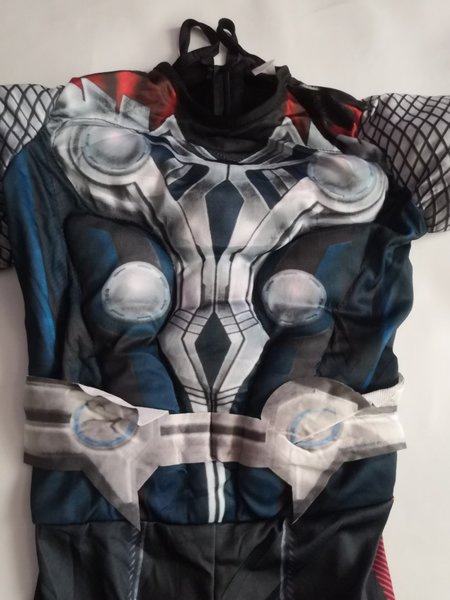 Kostum Anak Thor Import Busa Otot Baju Laki Cowok Cosplay Superhero Avengers Topeng Ulang Tahun