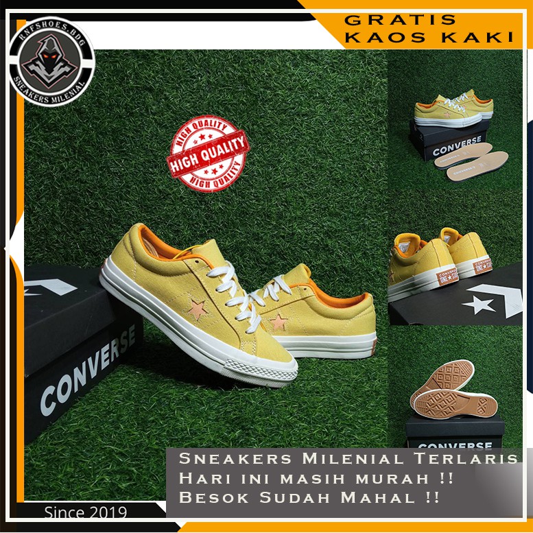 Converse One Star Butter Yellow Melon Baller 36-40 Made In Vietnam Original Premium Import Bnib