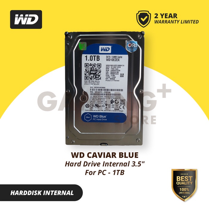 {laptopstore} HDD Internal WD Blue 1TB 3.5 SATA 3 7200 RPM / HDD PC / HARD DISK Diskon