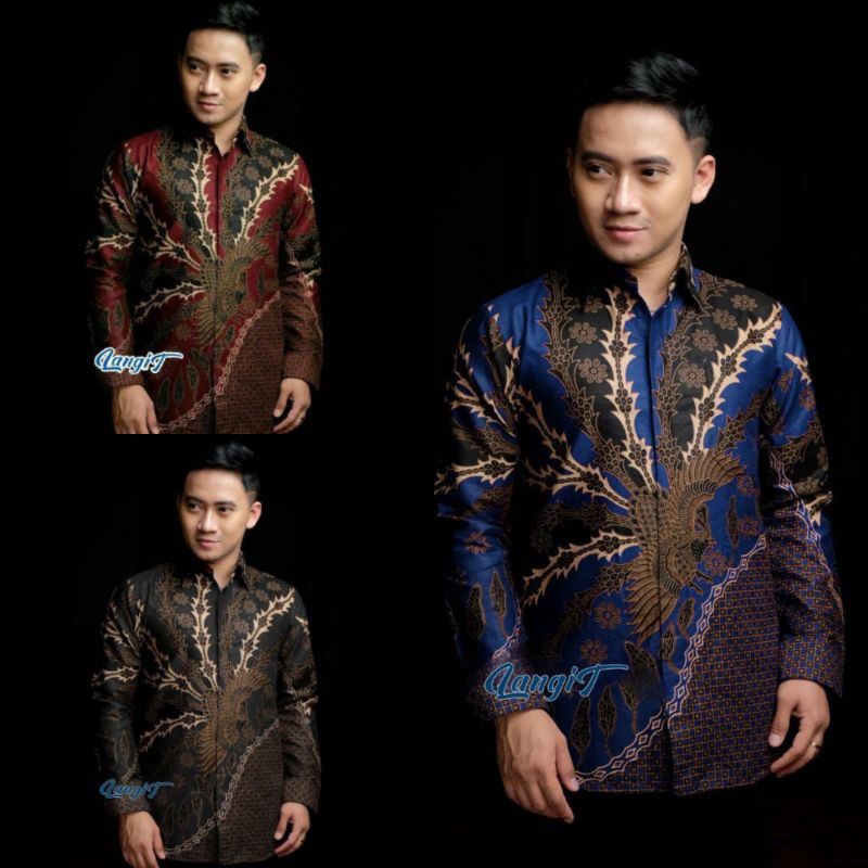 NEW ARRIVAL DISTRO BATIK PRIA BORDIR SOGAN HRB026 BATIKAF