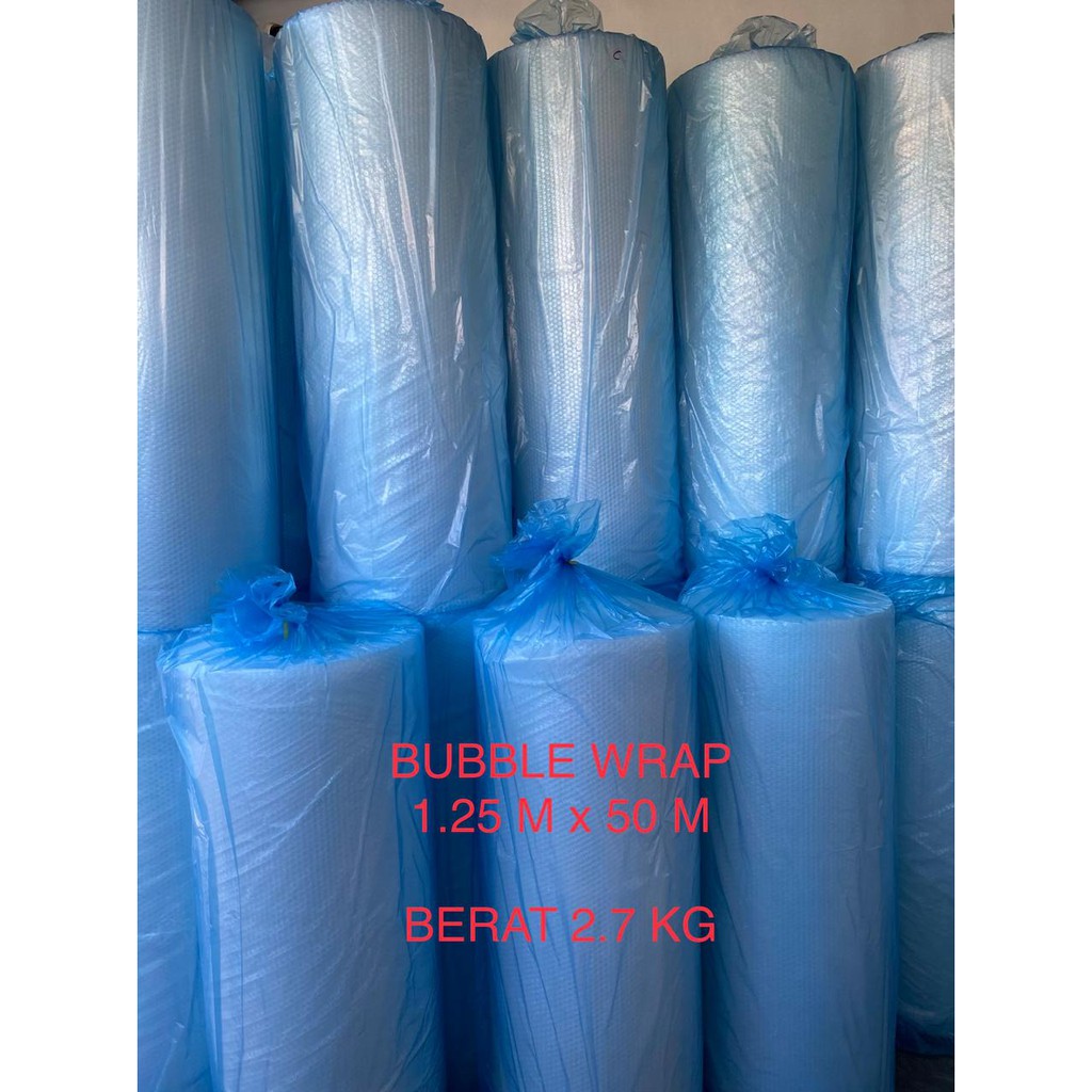 

BUBBLE WRAP 1.25M X 50M - 125CM X 50 METER - BERAT 3KG - 3KG