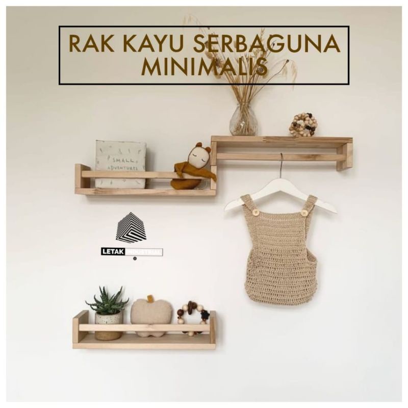 Rak Kayu Serbaguna Minimalis / rak Buku / Rak Kayu / rak serbaguna / rak minimalis / rak pajangan /r