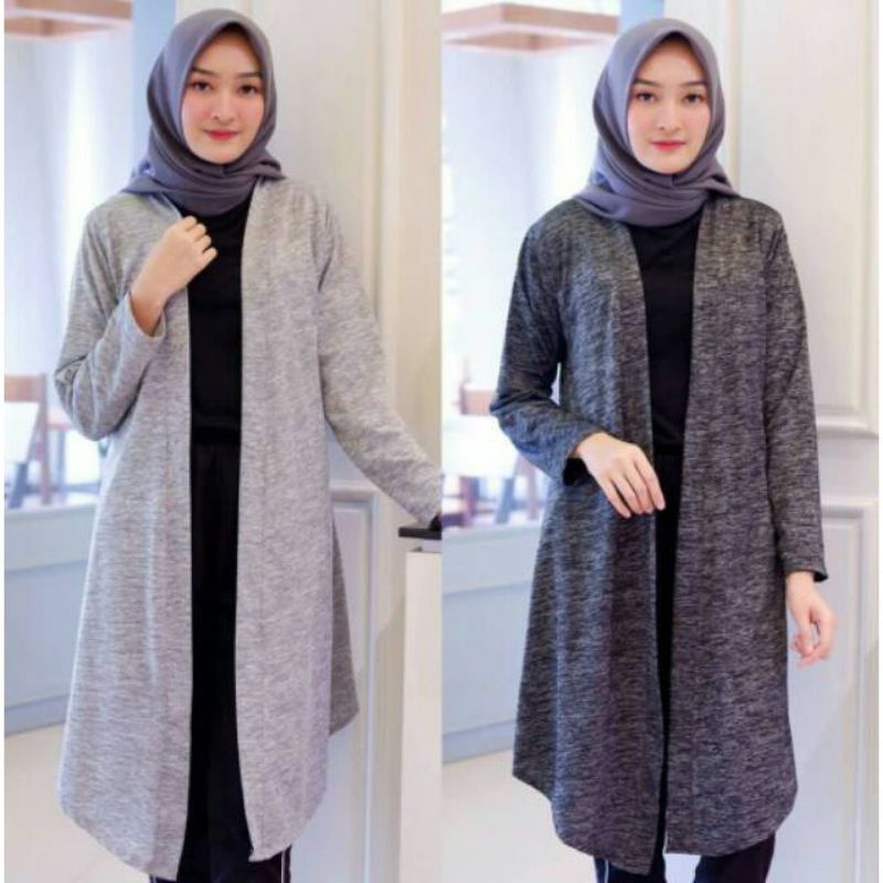 LONG CARDIGAN PANJANG WANITA FASHION MUSLIM Kardigan Long Outer