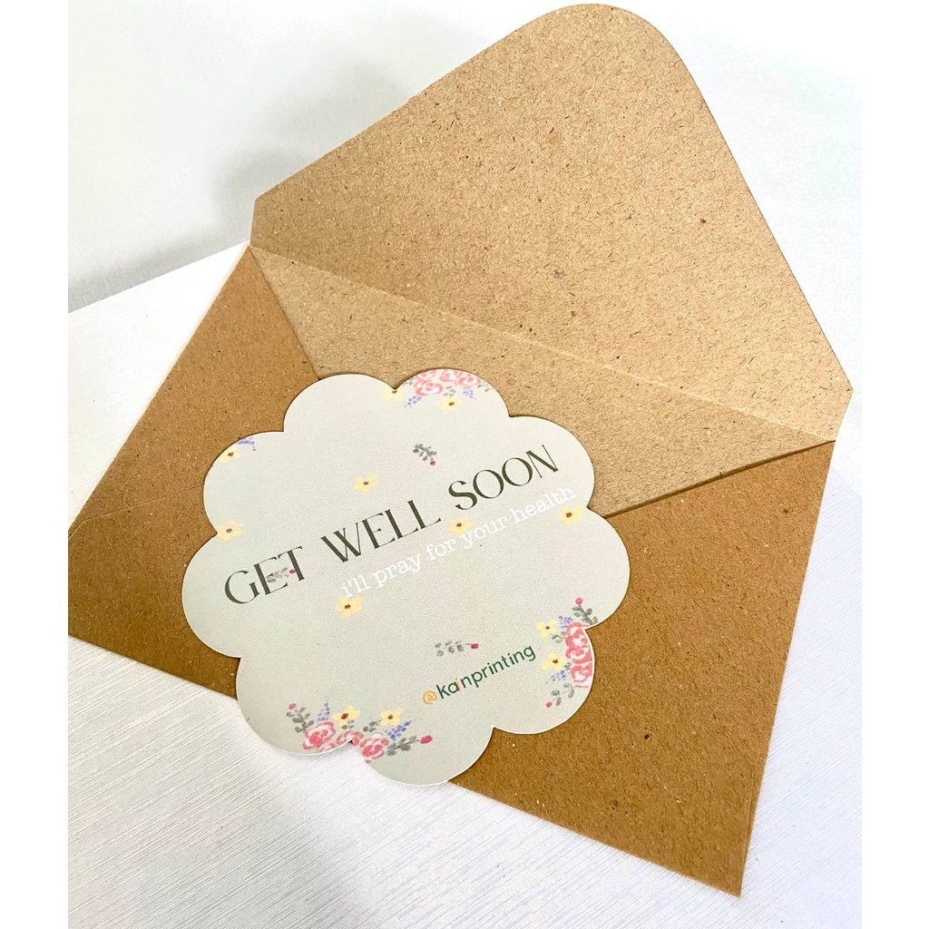 

Greeting Card: Get Well Soon by @kainprinting