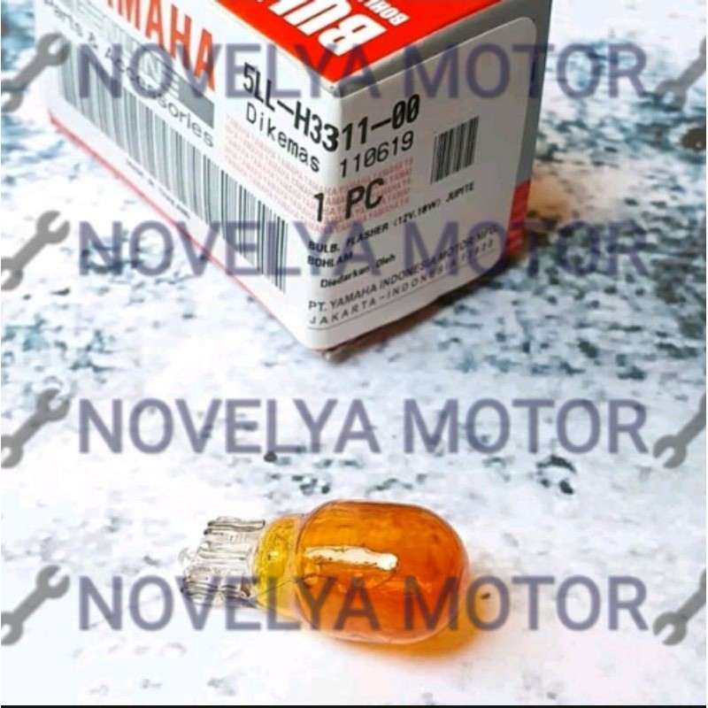 BOHLAM LAMPU SEIN SEN RITING BULB (12V-10W) AMBER VEGA R ZR RR XRIDE JUPITER Z Z1 Z F1 5HV-H3311-00