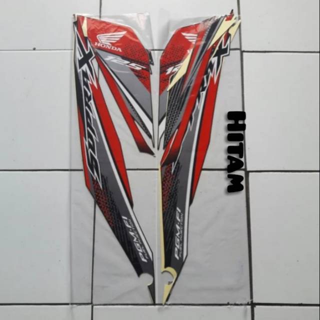 Striping-lis-sticker supra x 125 fi 2019