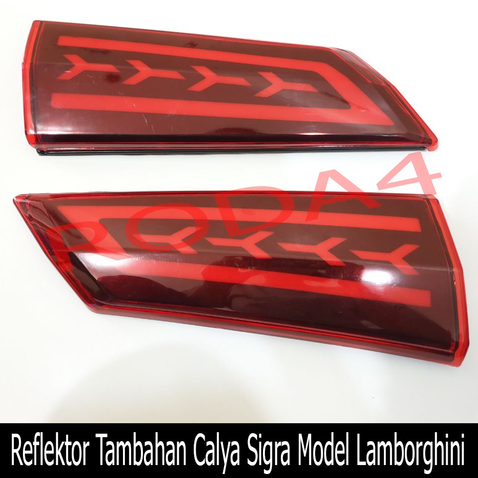 Reflektor Belakang Tambahan Calya Sigra Model Lamborgini