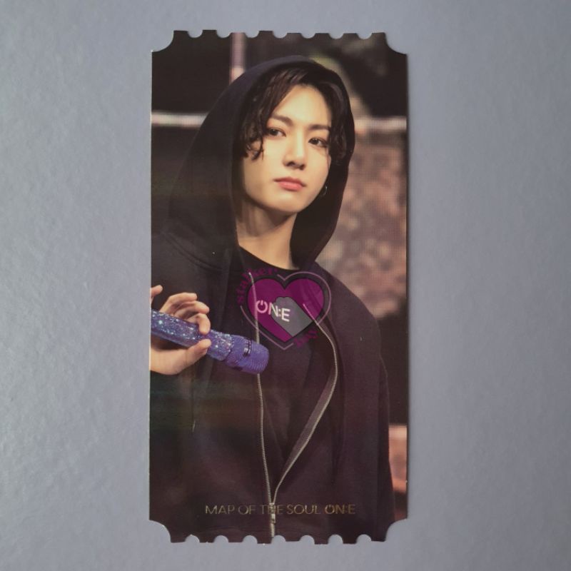 MOTS ONE DVD JK JUNGKOOK HOLO TICKET TIHOL HOLOGRAM