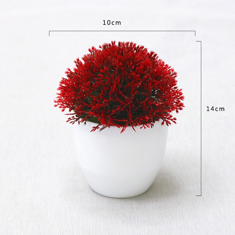 Swopply PT41 Pot Tanaman Hias Bunga Hias Plastik Ornamen Pot Bongsai Artificial Flower Decoration