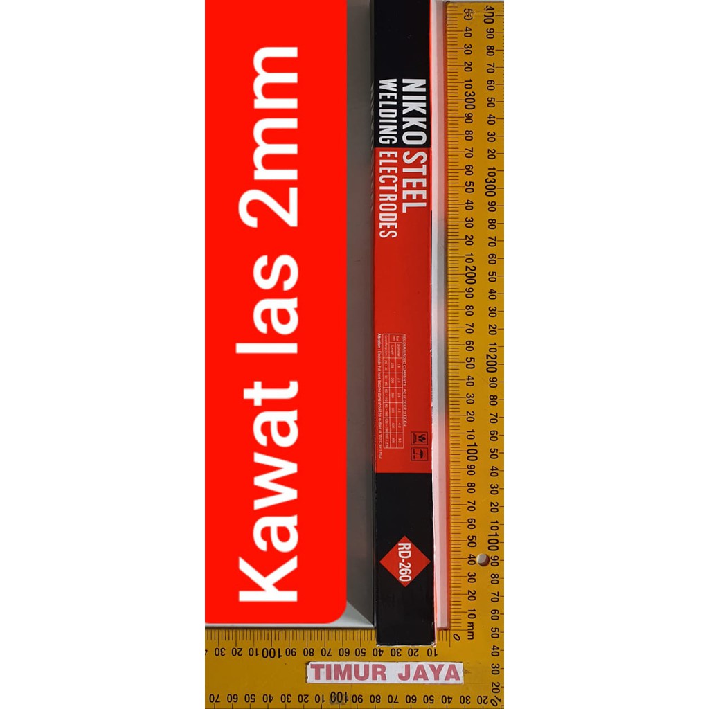 Kawat Las Nikko Steel RD 260 2mm x 300mm-1Kg