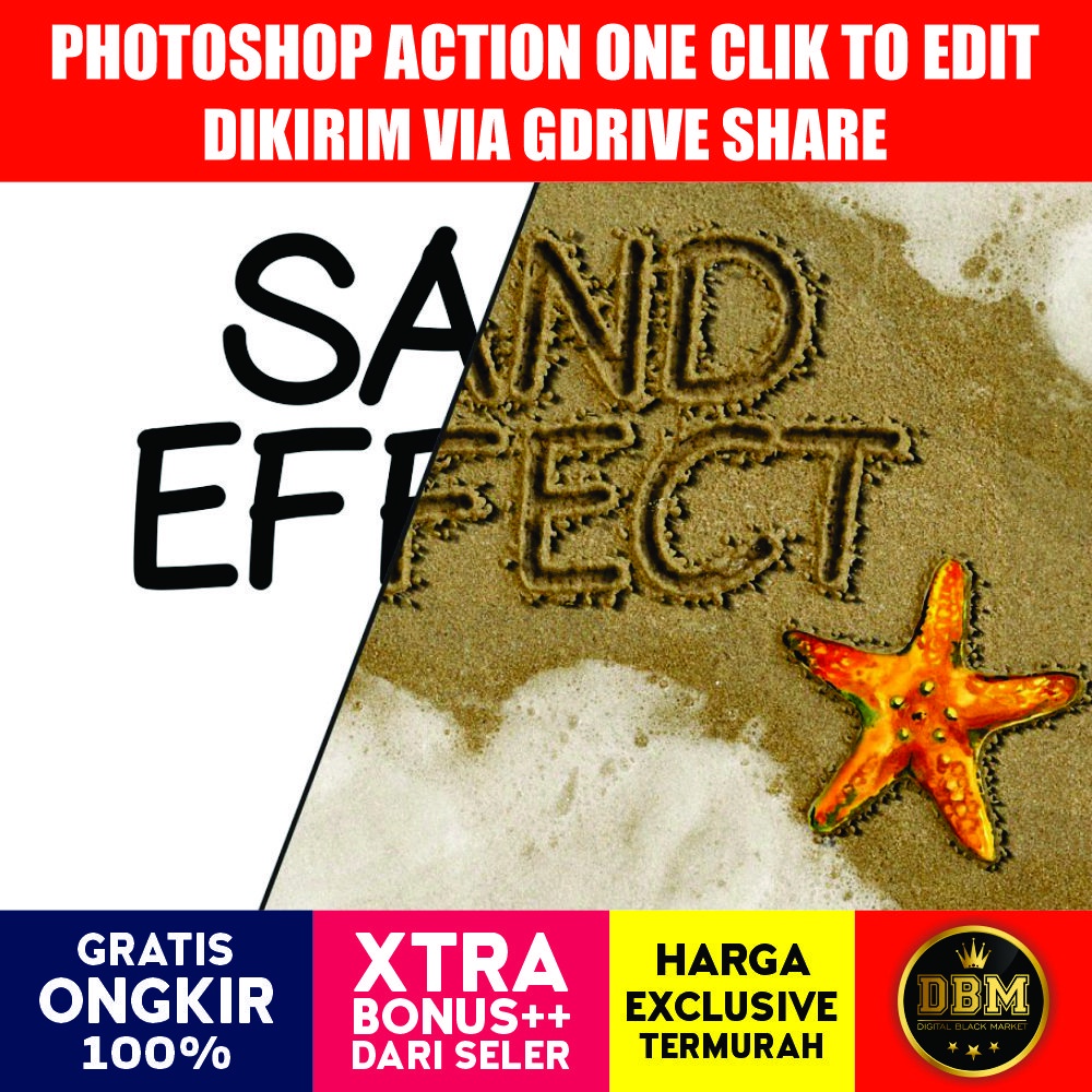 Sand Writing Photoshop Action