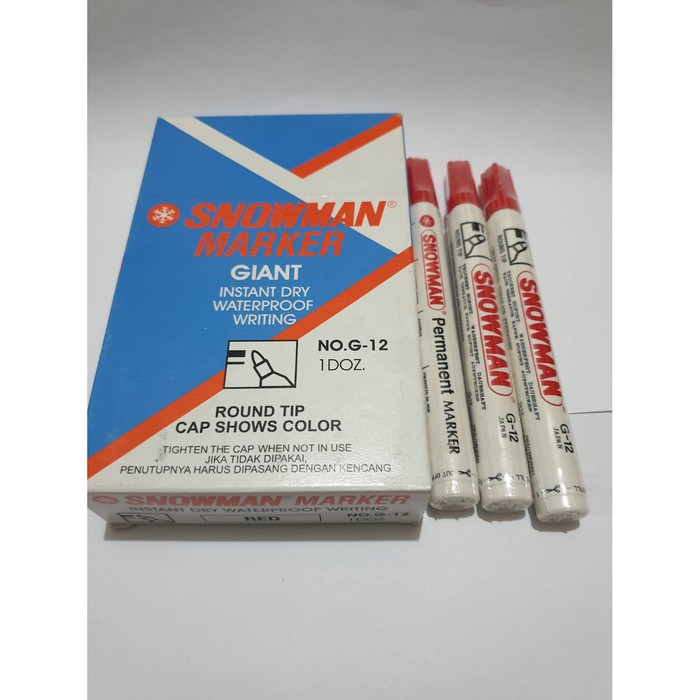 

SPIDOL PERMANENT MARKER SNOWMAN G12 / G 12 ECERAN!
