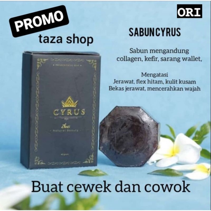 Promo. Sabun cyrus Sabun wajah pria wanita Sabun pemutih wajah Sabun jerawat Sabun penghilang flek C