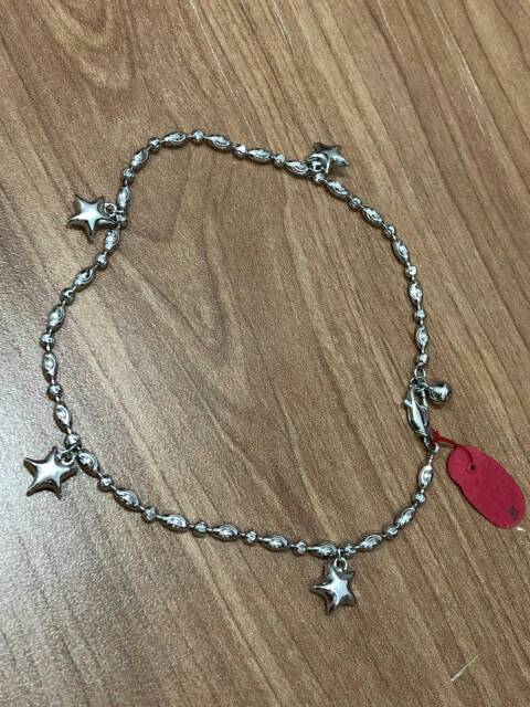 [Bonus box perhiasan] GELANG KAKI BIJI LADA KAPSUL SILVER 925