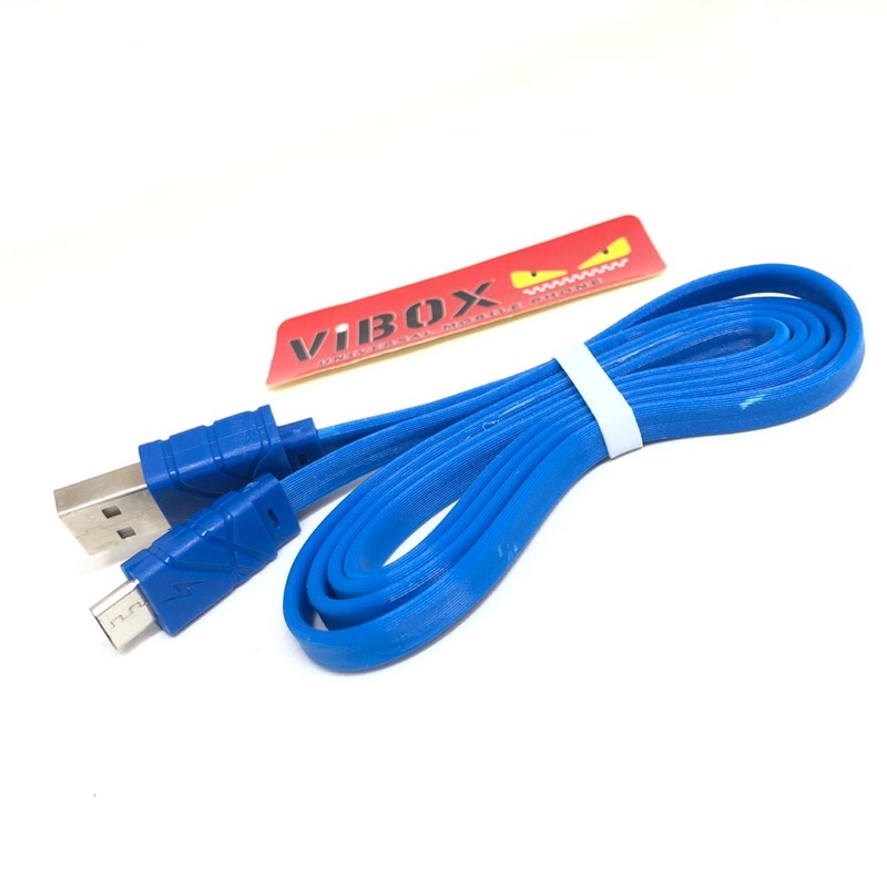 {isi 15pcs} kabel data toples cantik vibox rs-100 micro 1meter original kabel charger micro RS100 for android smartphone